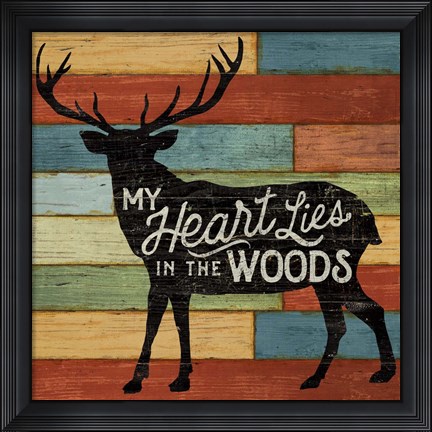 Framed Lake Lodge II Print
