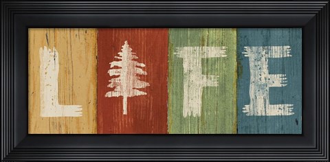 Framed Lake Lodge VI Print