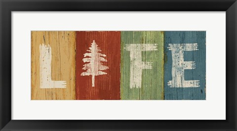 Framed Lake Lodge VI Print