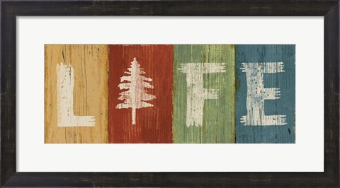 Framed Lake Lodge VI Print