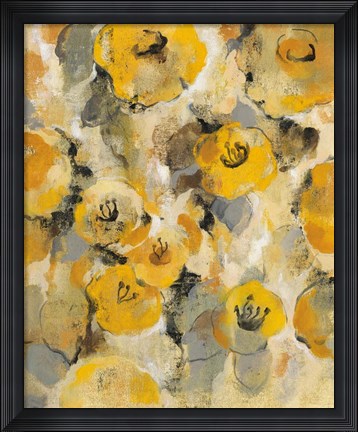 Framed Yellow Floral II Print
