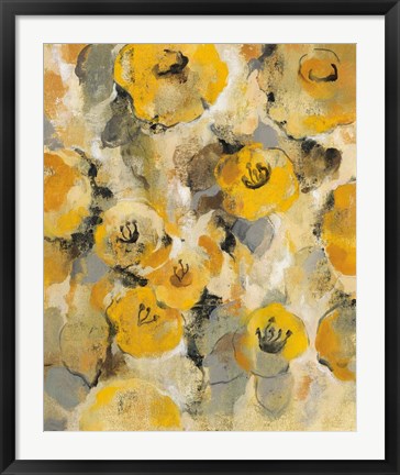 Framed Yellow Floral II Print