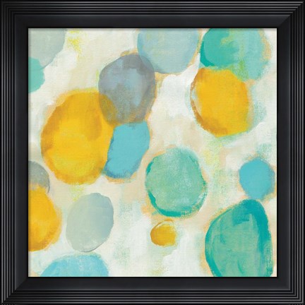 Framed Painted Pebbles II Print