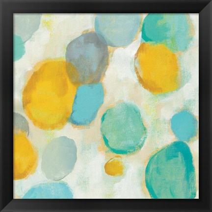 Framed Painted Pebbles II Print