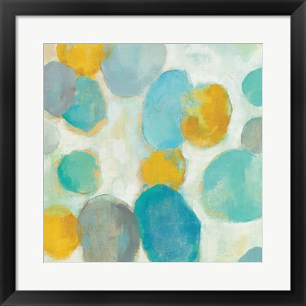 Framed Painted Pebbles III Print