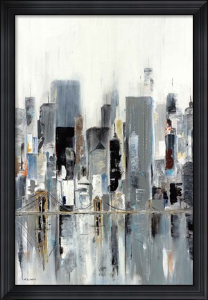 Framed City Bridge Print