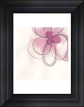Framed Floral Gesture I Print