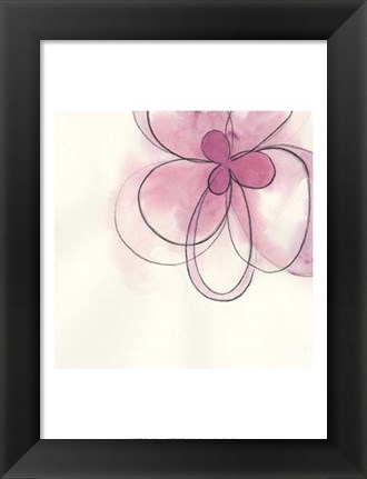 Framed Floral Gesture I Print