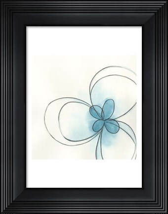 Framed Floral Gesture II Print