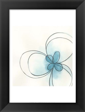 Framed Floral Gesture II Print