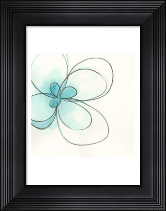 Framed Floral Gesture III Print