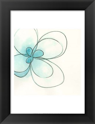 Framed Floral Gesture III Print