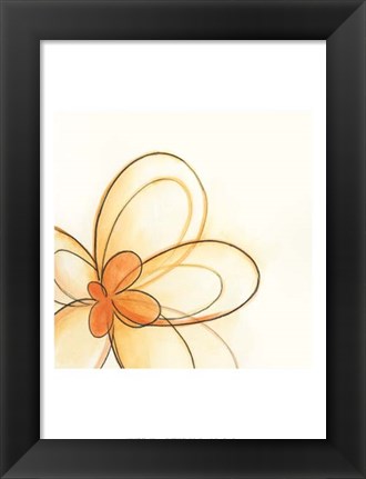 Framed Floral Gesture IV Print