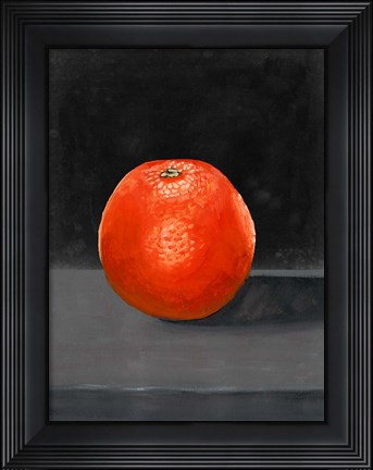 Framed Fruit on Shelf II Print