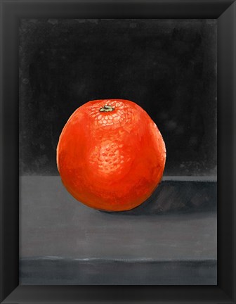 Framed Fruit on Shelf II Print