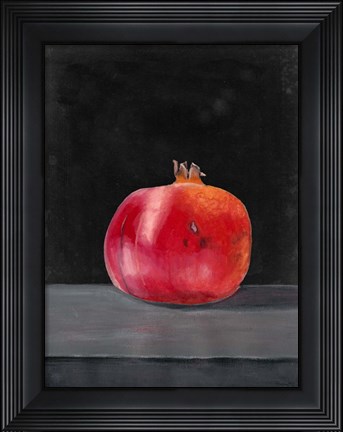 Framed Fruit on Shelf V Print