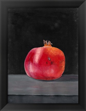 Framed Fruit on Shelf V Print