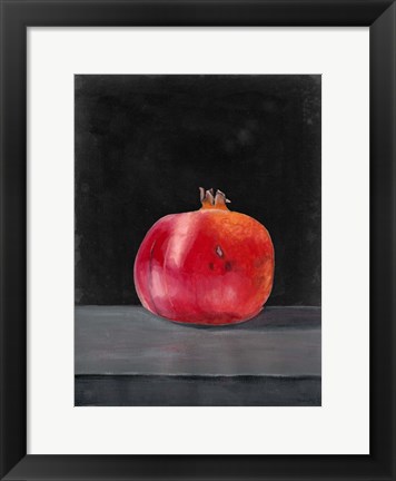 Framed Fruit on Shelf V Print