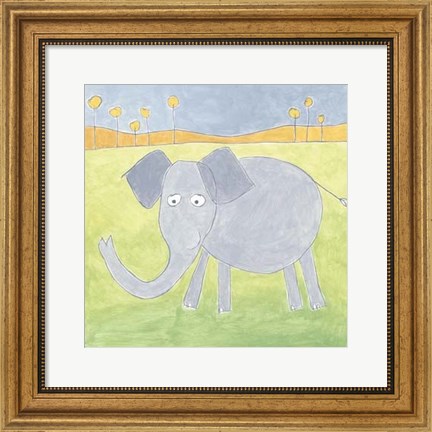 Framed Quinn&#39;s Elephant Print