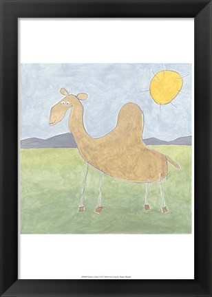 Framed Quinn&#39;s Camel Print