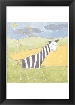 Framed Quinn&#39;s Zebra Print