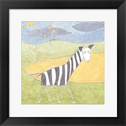 Framed Quinn&#39;s Zebra Print