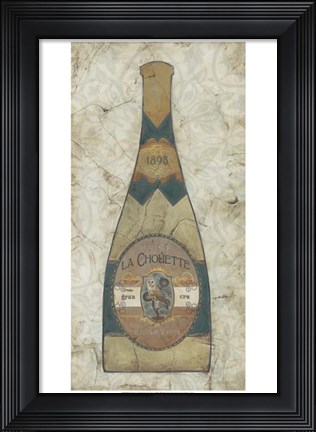 Framed Vintage Champagne II Print