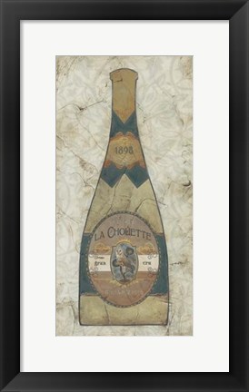 Framed Vintage Champagne II Print