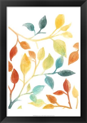 Framed Spectrum Leaves II Print