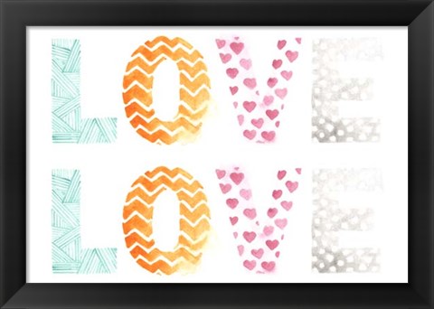 Framed Pattern Sentiment I Print