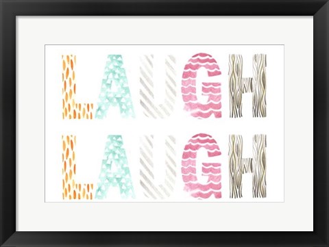 Framed Pattern Sentiment II Print