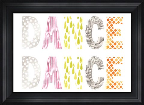 Framed Pattern Sentiment IV Print