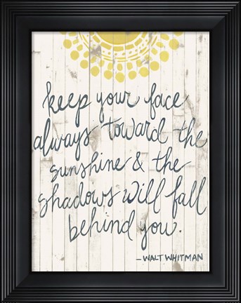 Framed Sun Quote III Print