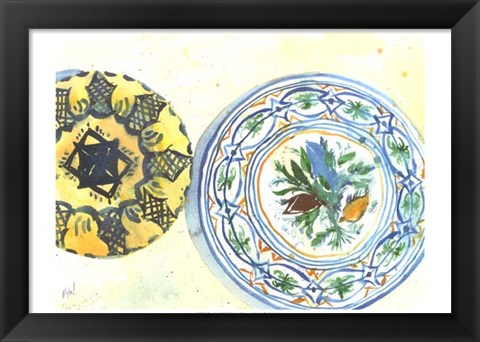 Framed Plate Study II Print