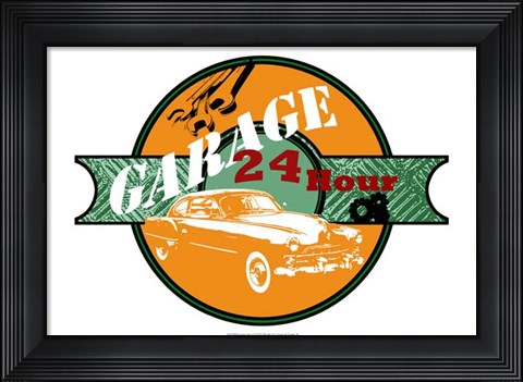 Framed Garage Sign I Print