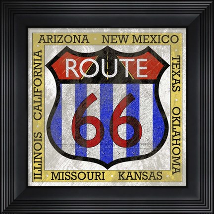 Framed Garage Sign III Print