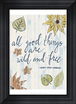 Framed Sunny Day Words IV Print