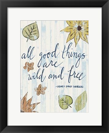 Framed Sunny Day Words IV Print