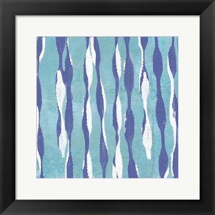 Framed Pattern Waves I Print