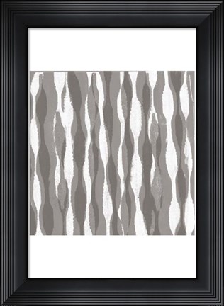 Framed Pattern Waves II Print