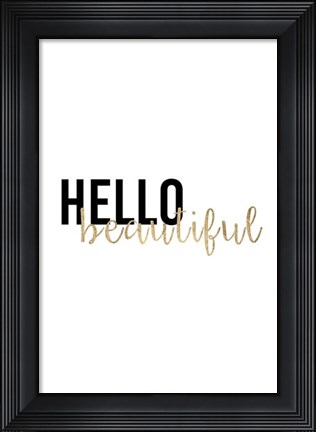 Framed Golden Quote I Print