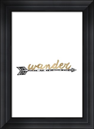 Framed Golden Quote V Print