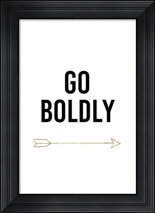 Framed Golden Quote VI Print