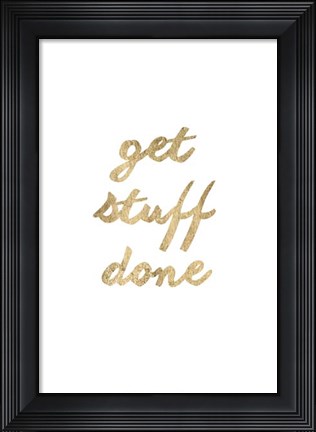 Framed Golden Quote VII Print