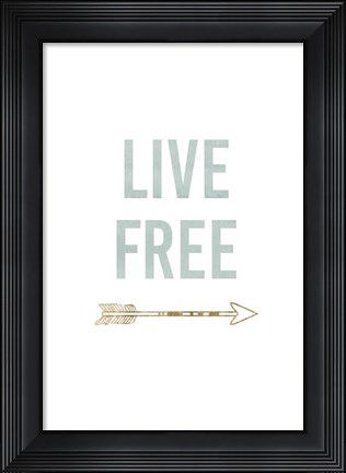 Framed Golden Quote VIII Print