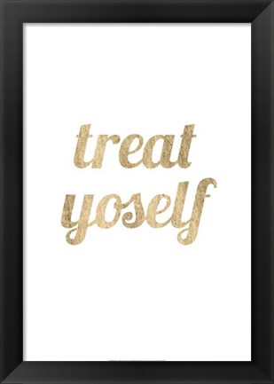 Framed Golden Quote IX Print