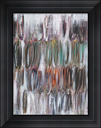 Framed Paint Scribble I Print