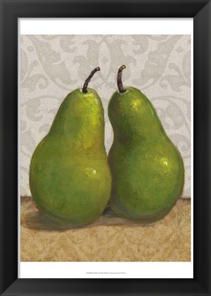 Framed Pear Duo I Print