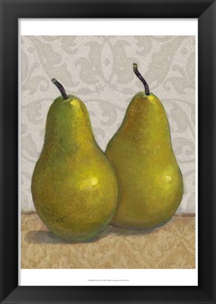 Framed Pear Duo II Print