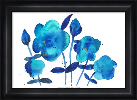 Framed True Blue I Print